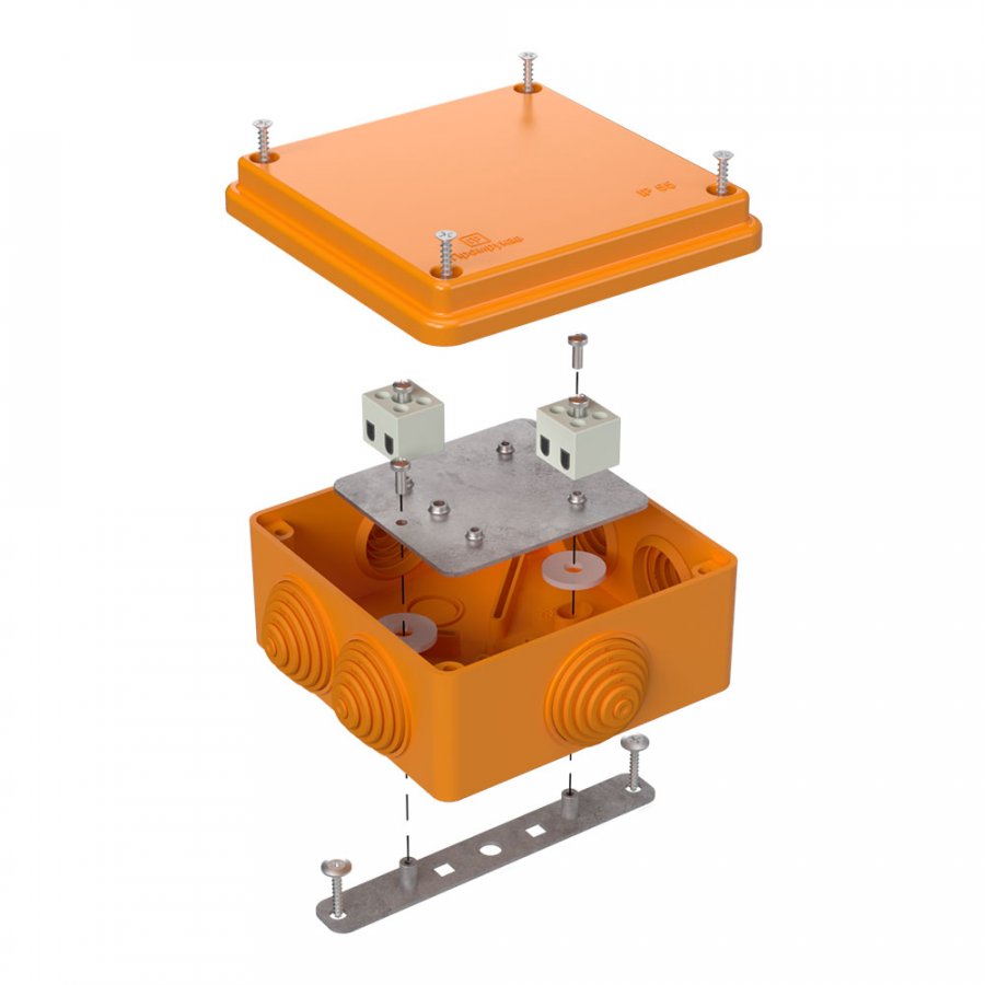 Коробка 100х100х50 40-0300-FR2.5-4 Е15-Е120  огнестойкая для о/п  Промрукав