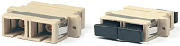 Адаптер FA-P11Z-SC/SC-N/BK-BG SC/PC-SC/PC, MM, simplex, беж., черн. колпачки Hyperline